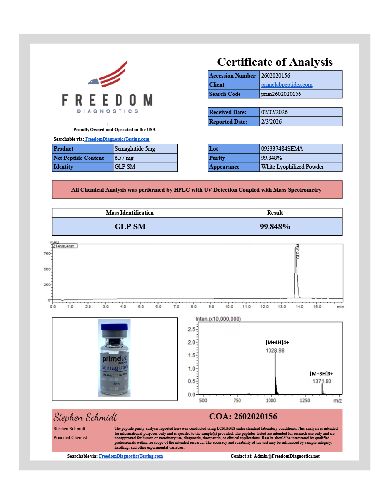 🔥（Weight Management）GLP-1SG – 5mg -10 Vials