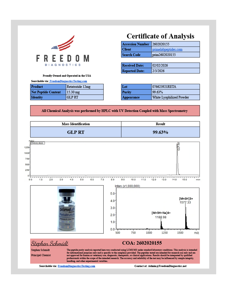 🔥（Weight Management）Retatrutide – 10mg -10 Vials