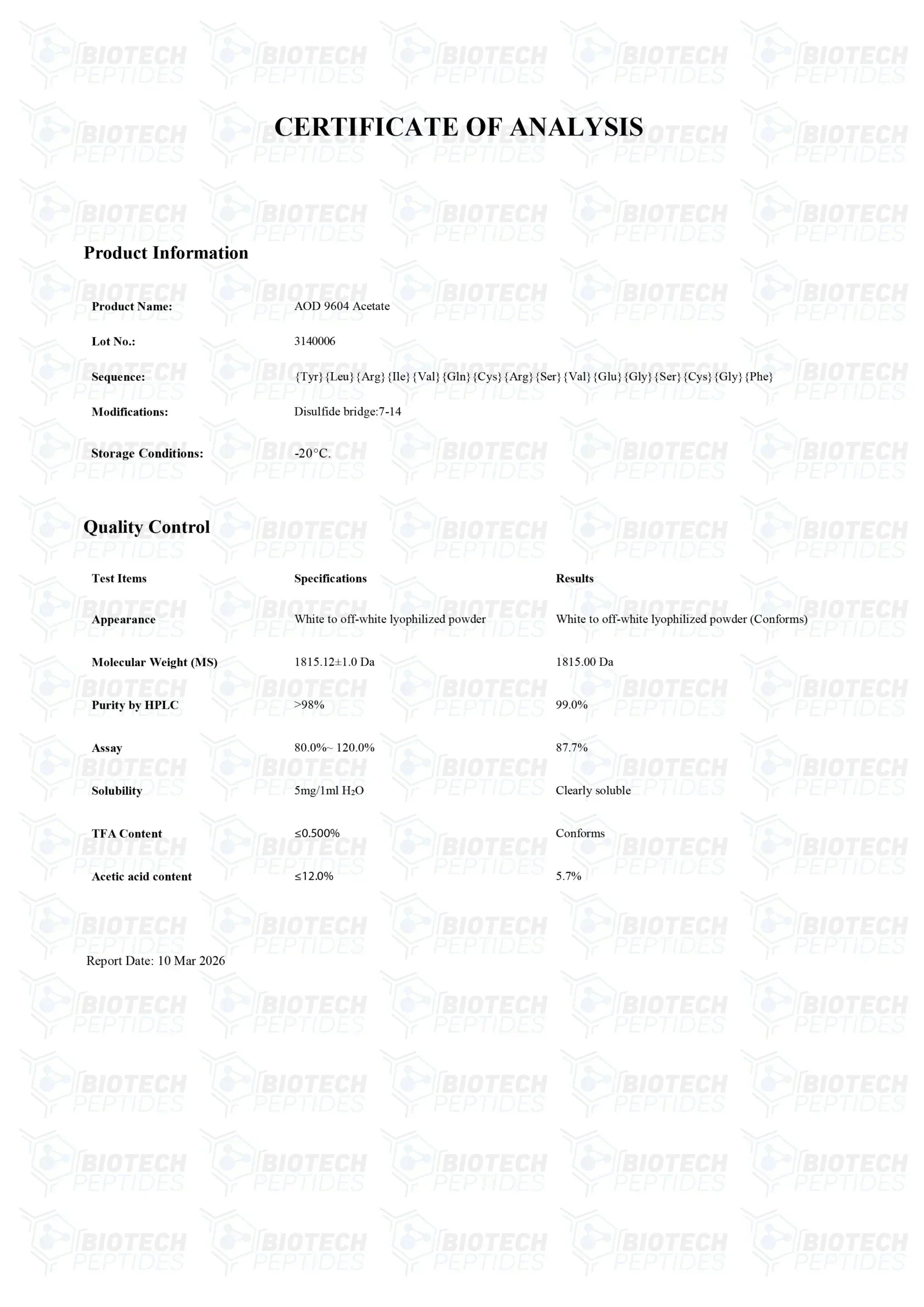(🔥Fat loss) AOD 9604 (5mg) -10 Vials