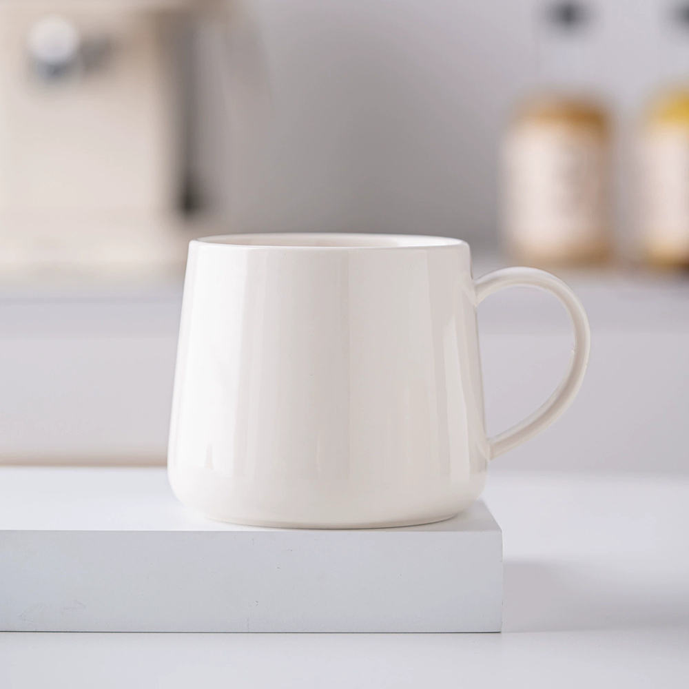 Let Luksus Hvid Keramisk Kaffemugg – 360 ml