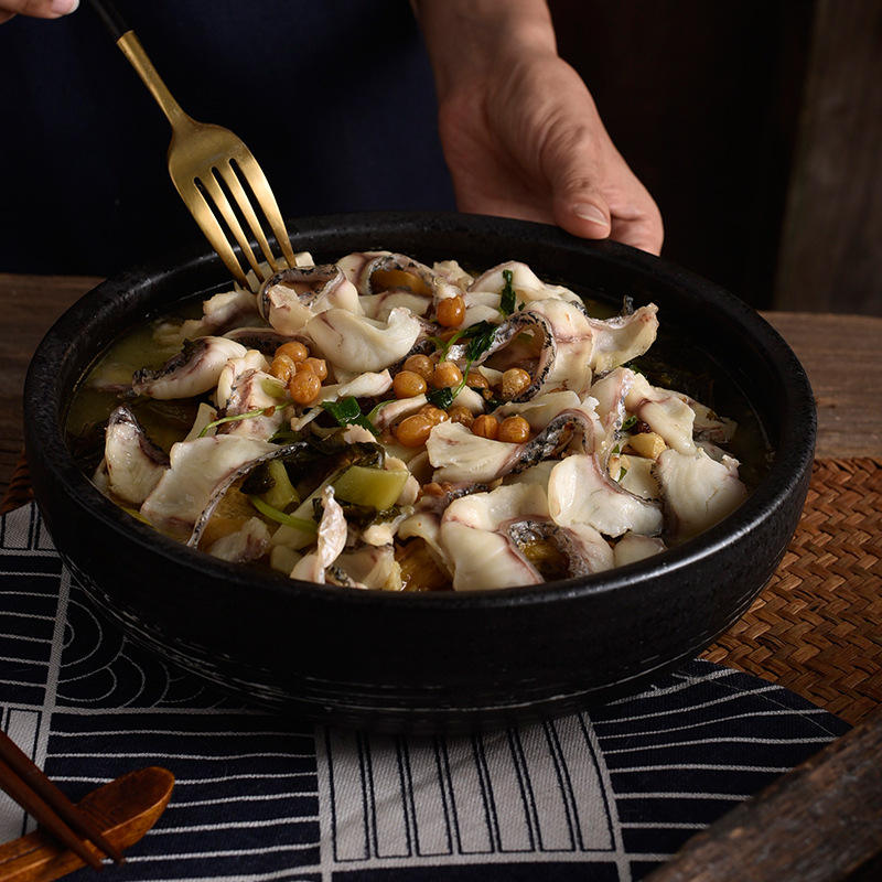 Klassisk Kinesisk Keramisk Suppetallerken –8 Tommer