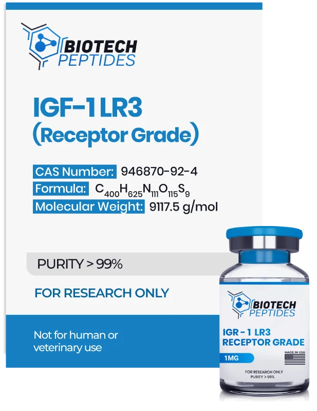 (💪 Rapid muscle gain)Receptor Grade IGF-1 LR3 (1mg) - Buy Online - 10 Vials