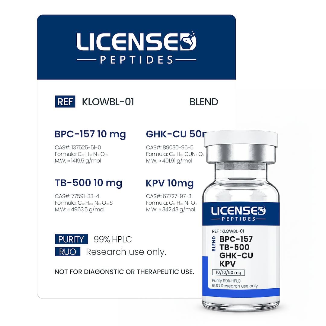 💪🌴（Tissue Repair & Recovery and  Skin Repair & Anti-Aging ）BPC157, TB500, GHKCu, KPV (Klow Blend) 80mg · 80mg
