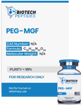 （💪Muscle recovery） PEG-MGF (Pegylated MGF) Peptide - 5mg - 10 Vials