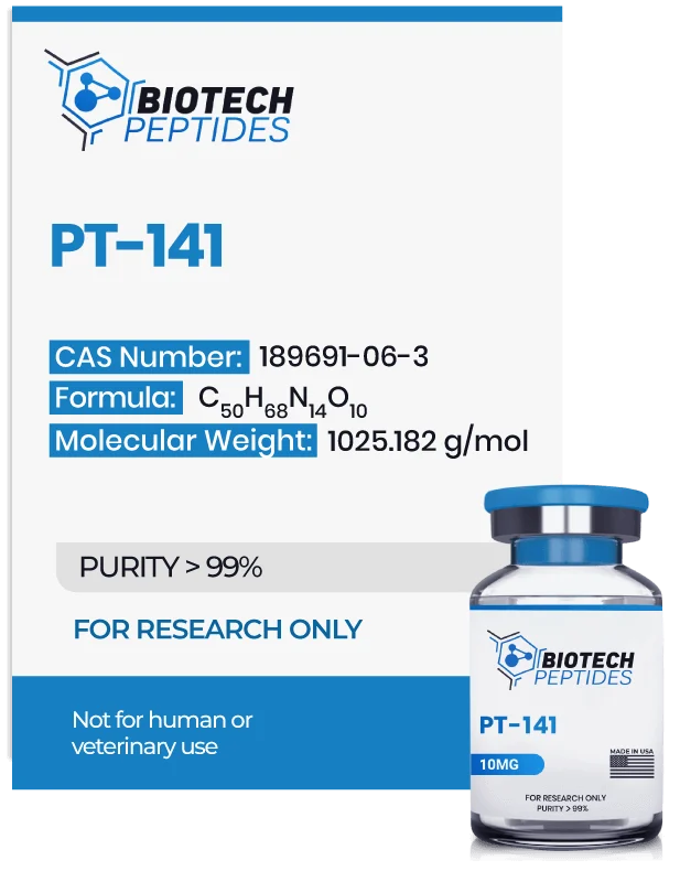 （❤️Sexual desire） PT-141 (Bremelanotide) Peptide (10mg) -10 Vials