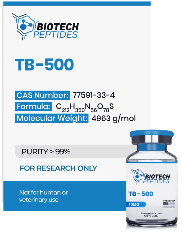 ( 💪 Speed up recovery) TB-500 (Thymosin Beta-4) Peptide (10mg) - 10 Vials
