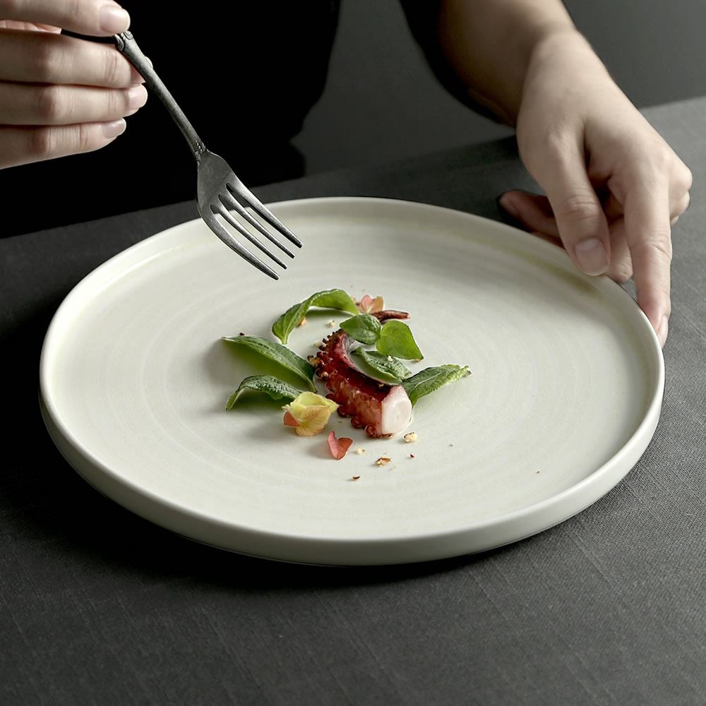 Europæisk Nordisk Stil Keramisk Desserttallerken – 8,5 Tommer